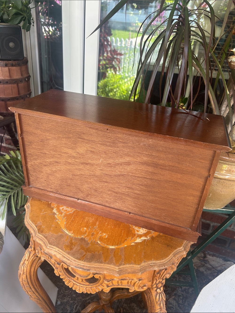 Vintage Wooden Jewelry Box - Picture 5 of 16
